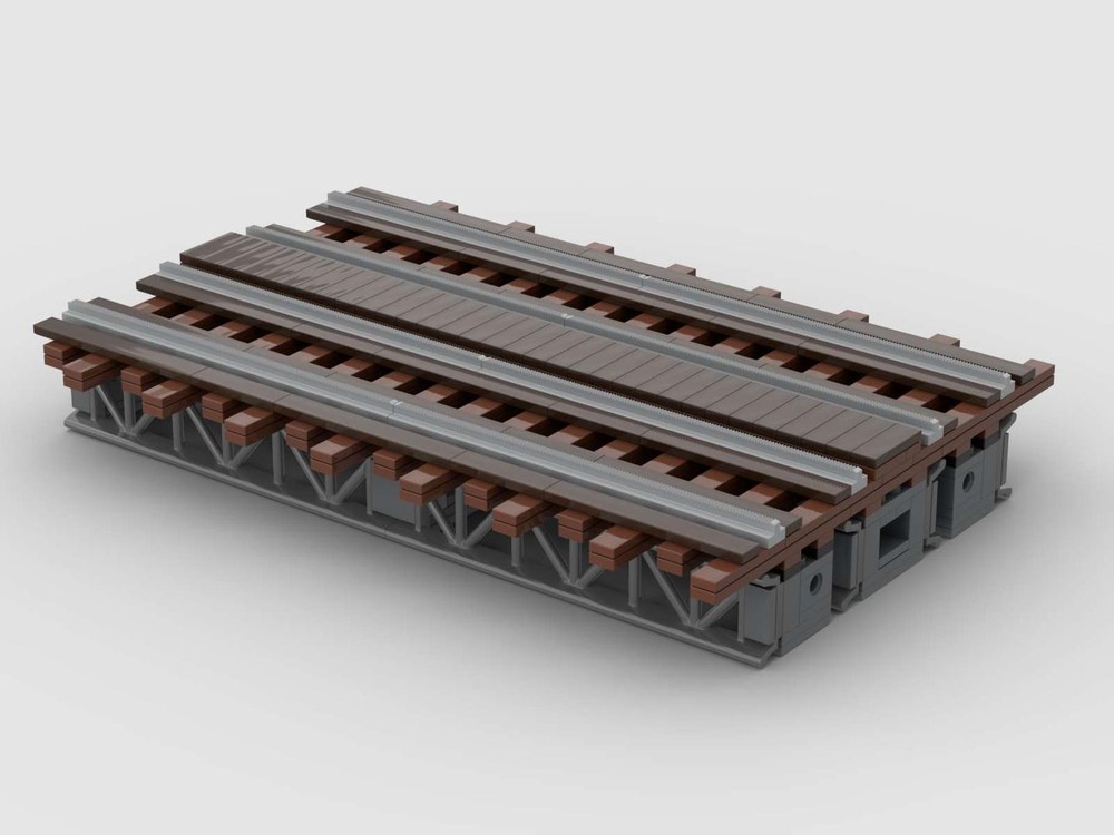 LEGO MOC-160959 Modular L Track Extended (Pearl Dark Grey beams) by ...