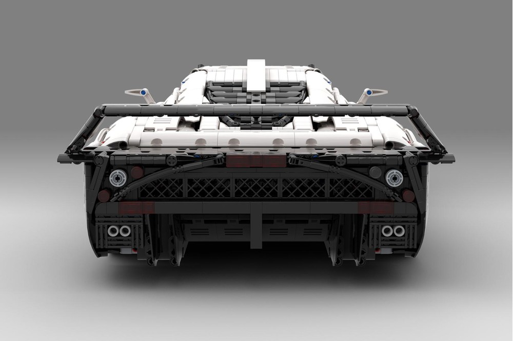 LEGO MOC Maserati MC12 (1:8) B&W by Artemy Zotov | Rebrickable