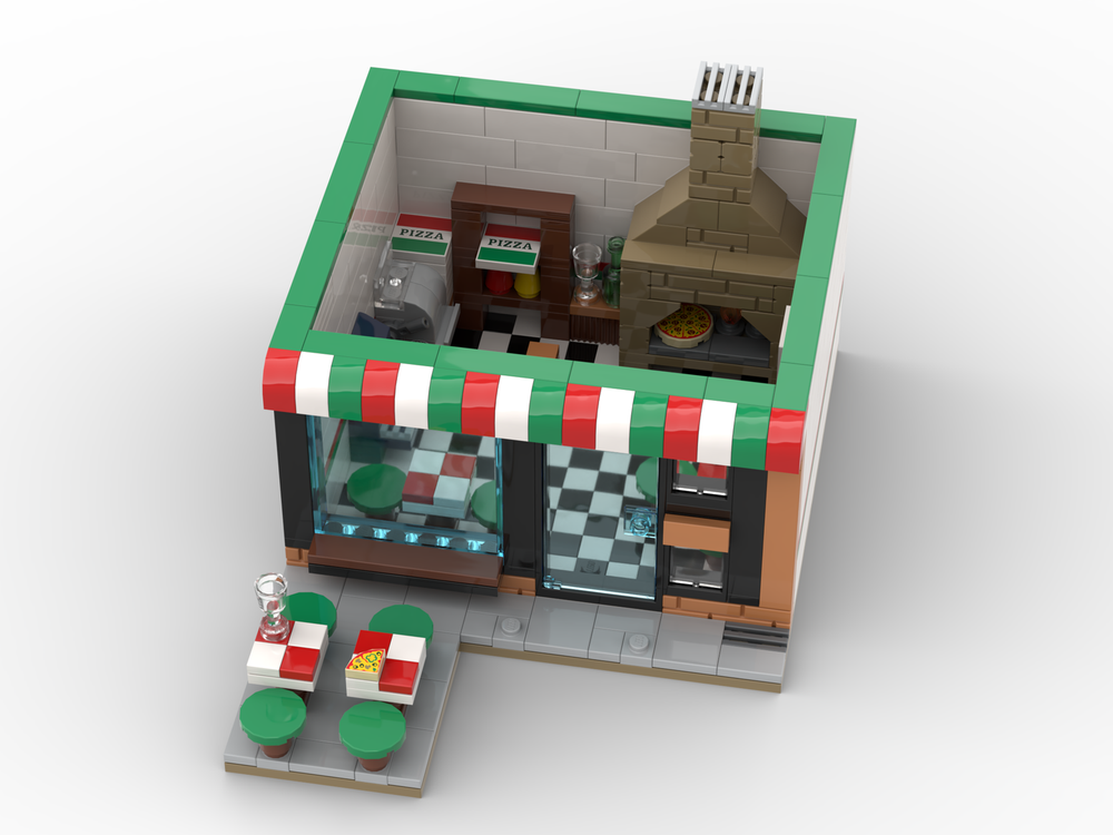 LEGO MOC The Pizzeria by LordSquish | Rebrickable - Build with LEGO