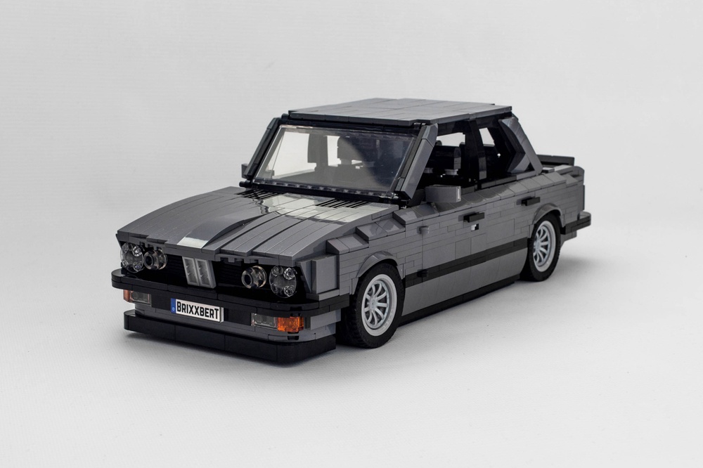 LEGO MOC BMW M5 E28 Dark Bluish Gray by Brixxbert