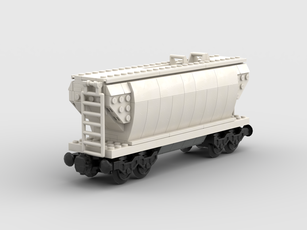 LEGO MOC Covered Hopper Train Wagon by CrimsonLegos | Rebrickable ...