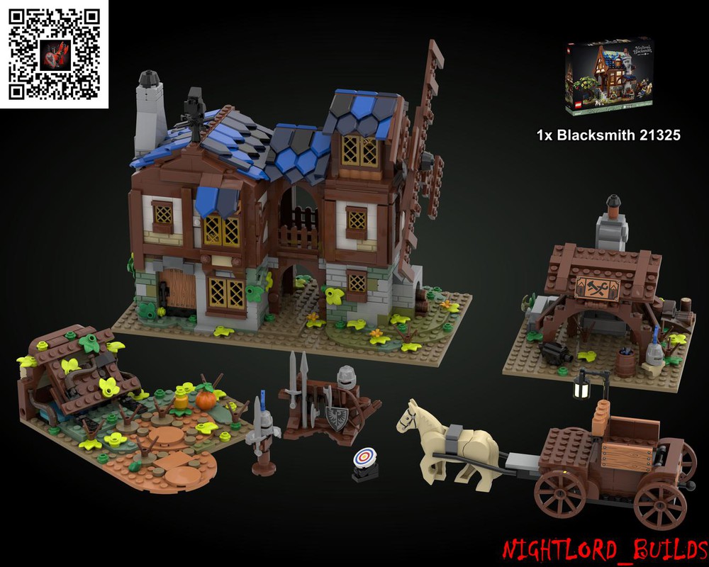 LEGO MOC Medieval Village Pack #2 (21325 Alt. Build) by Nightlord_Builds