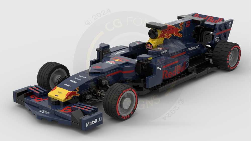 LEGO MOC F1 Redbull RB13 by CGForceDesigns | Rebrickable - Build with LEGO