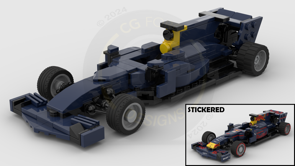LEGO MOC F1 Redbull RB13 by CGForceDesigns | Rebrickable - Build with LEGO