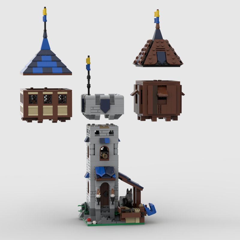 LEGO MOC 3 in 1 Watchtower by MidiBricks | Rebrickable - Build with LEGO