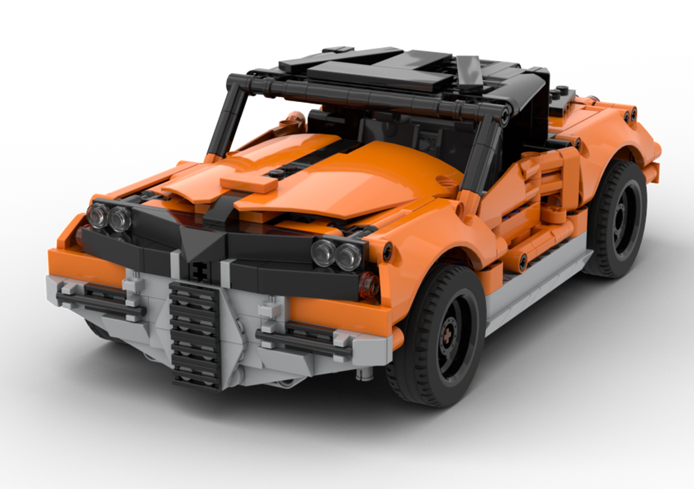 LEGO MOC Muscle Car by Legonid | Rebrickable - Build with LEGO