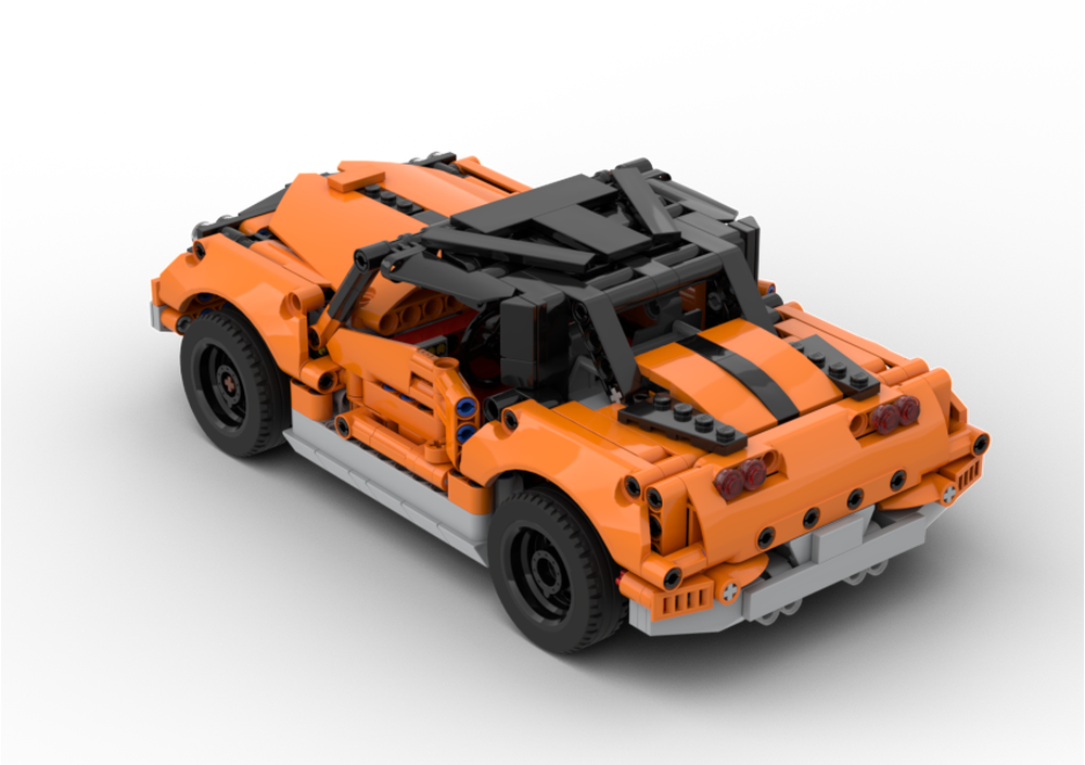 LEGO MOC-161361 Muscle Car by Legonid | Rebrickable - Build with LEGO