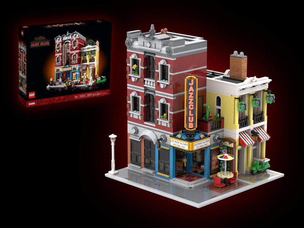 LEGO MOC Corner Jazz Club - 10312 Jazz Club Alternative Build by