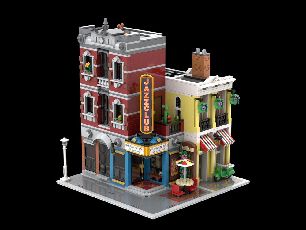 LEGO MOC Corner Jazz Club - 10312 Jazz Club Alternative Build by