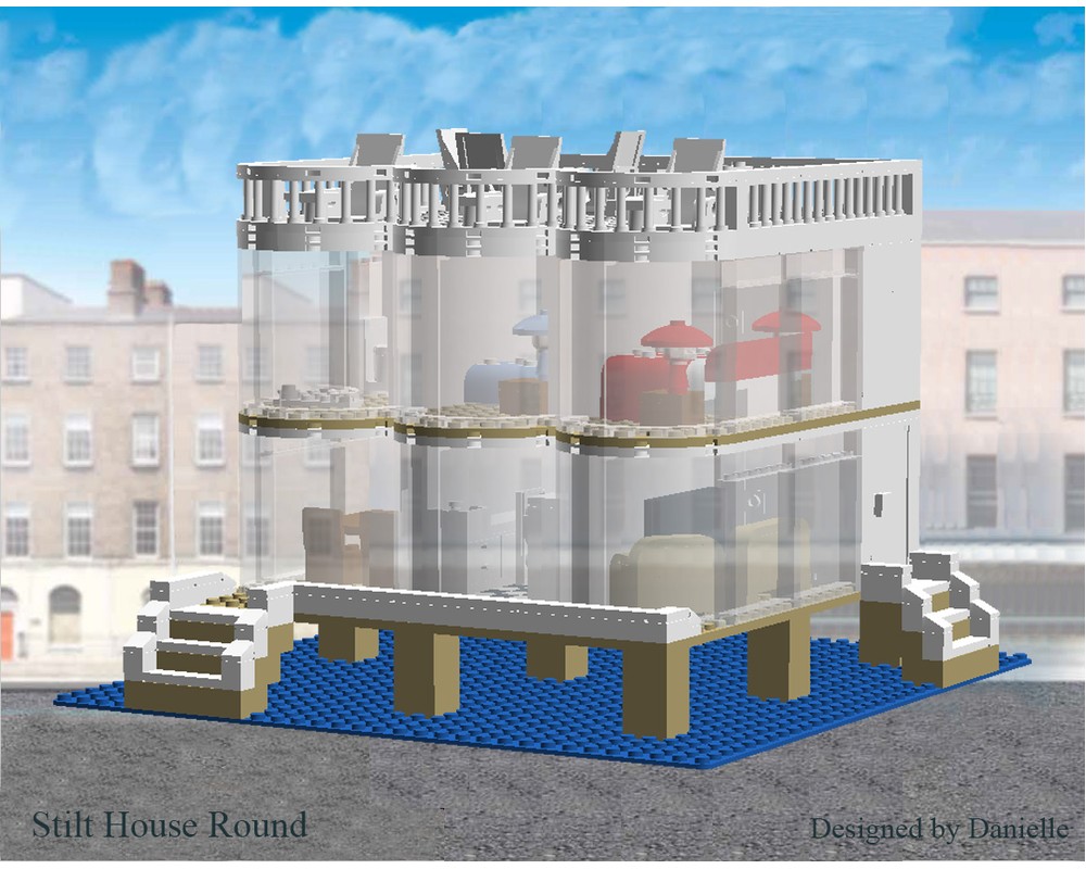 LEGO MOC Stilt House Round Variation by Danielle Rebrickable