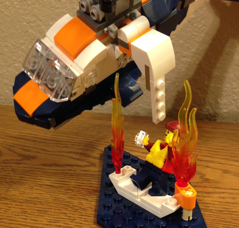 Lego Moc Rescue Copter Mod By Coolcobra429 Rebrickable Build With Lego 3198