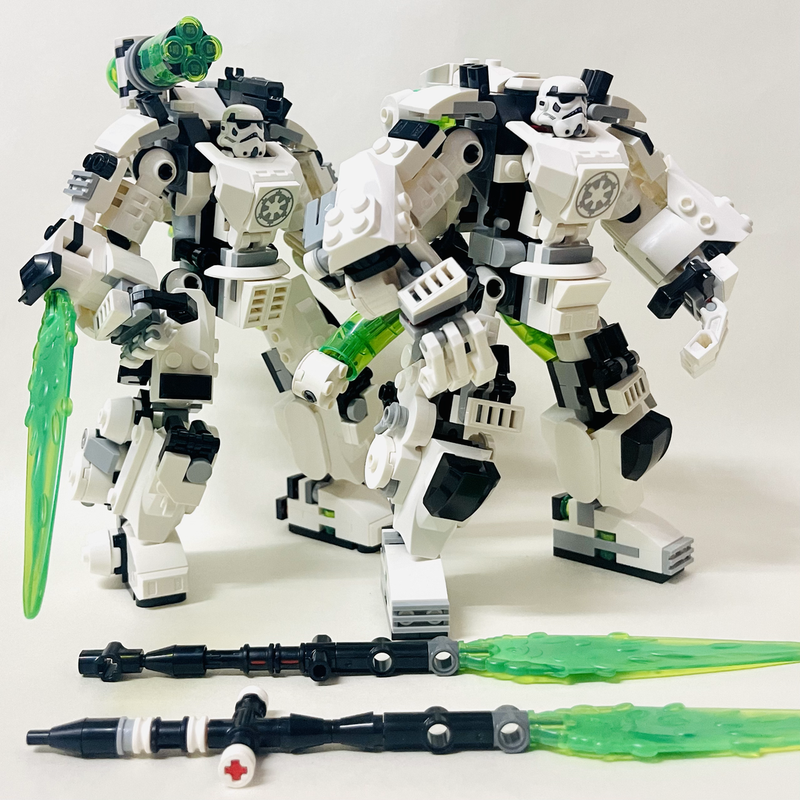 LEGO MOC Star-Wars Storm-trooper Power-up Suit Version 2 75370 + 71454 ...