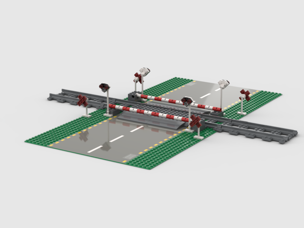 LEGO MOC Hungarian railroad crossing by Jerrycica1 | Rebrickable ...