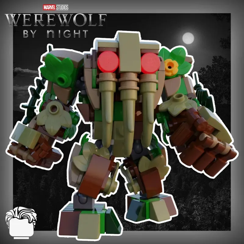 LEGO MOC Custom LEGO Man-Thing MOC from Werewolf by Night by Purple Brick  Customs