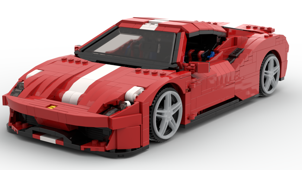 LEGO MOC Ferrari 488 Pista by Arisa | Rebrickable - Build with LEGO