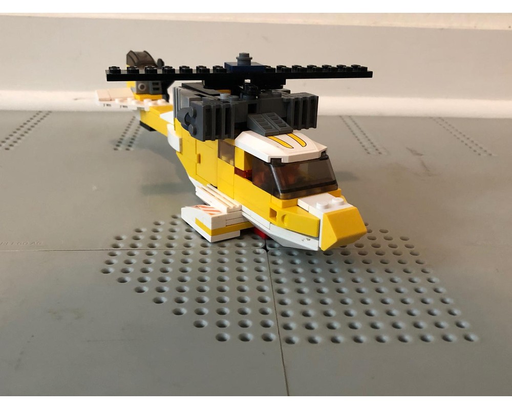 lego yellow helicopter instructions