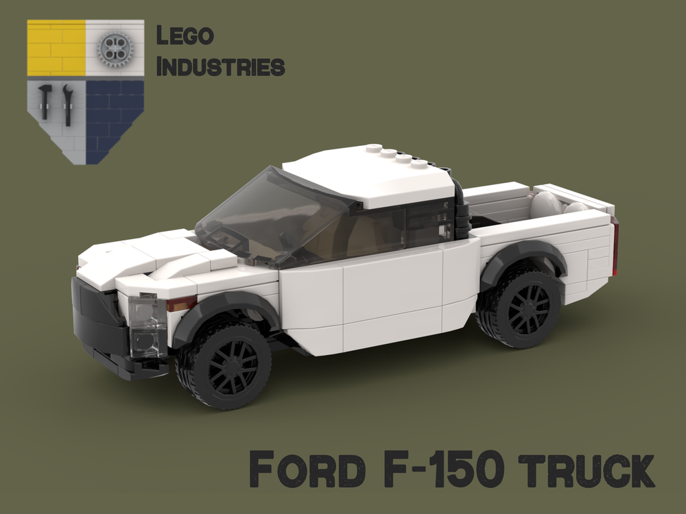 Lego Moc Ford F Truck White By Lego Industries Rebrickable Build With Lego