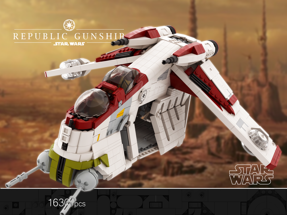 LEGO MOC LAAT - Republic Gunship [micro scale] by Xigphir