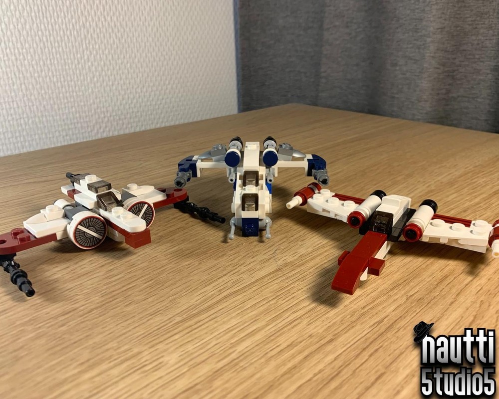 LEGO MOC-162551 ARC-180-T with ARC-170 and Z-95 Headhunter (Mini