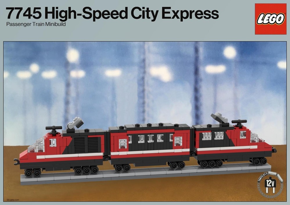 LEGO MOC-162606 Lego 7745 Train 12V Minibuild by mfoitzik | Rebrickable ...