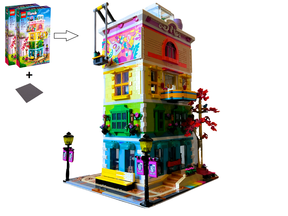 Lego Rebrickable. This set has three sections to build which are intended  to be build by three (or more) people, where everybody has a own separator.