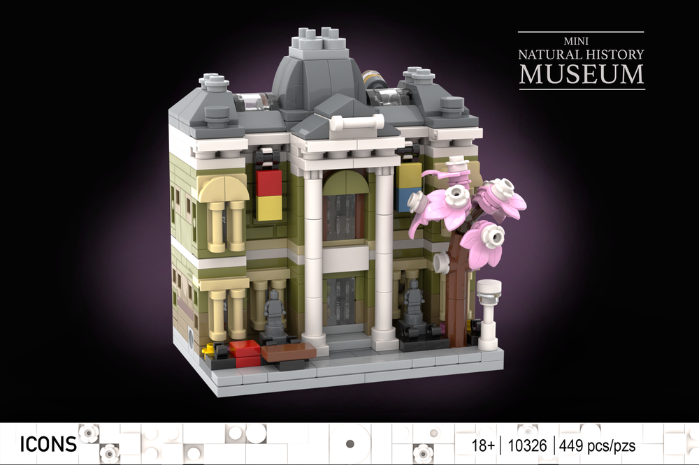 LEGO MOC Mini Modular 10326 Natural History Museum by christromans