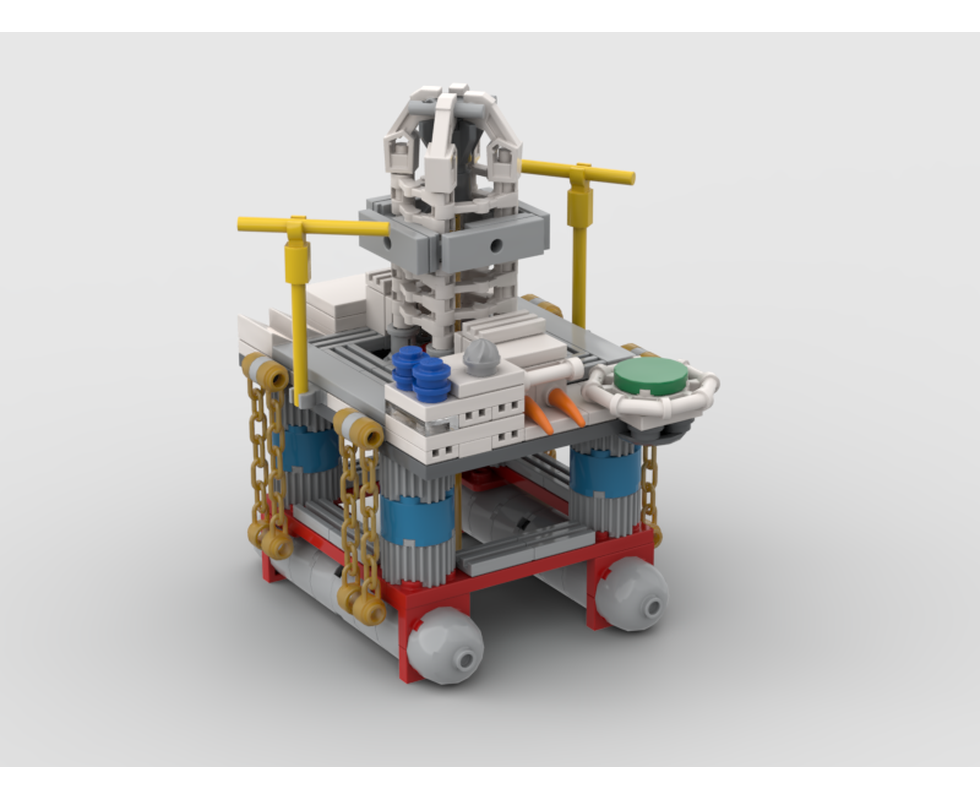 LEGO MOC-162913 O&G semi submersible drilling rig by lucasfrota ...