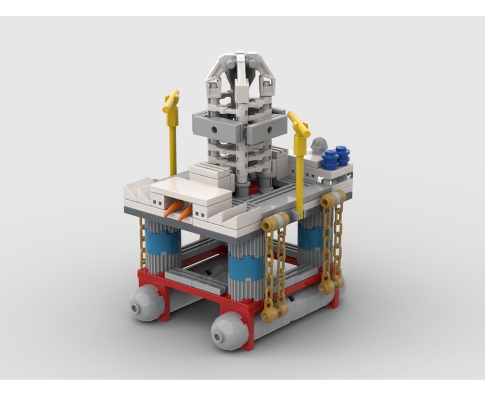 LEGO MOC-162913 O&G semi submersible drilling rig by lucasfrota ...