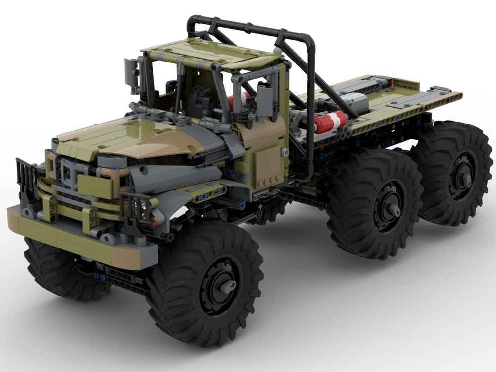 LEGO MOC Trial Truck ZIL 131 6x6 Mk2 Center Difflock by Ironmax ...
