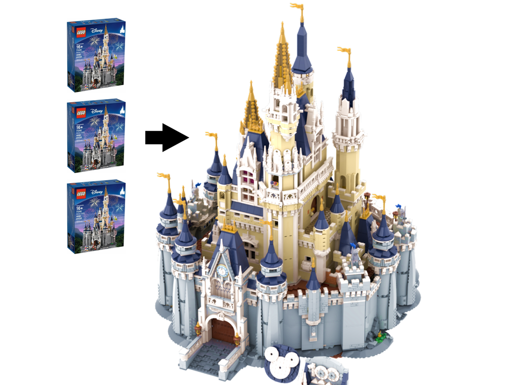 Disney castle lego set 71040 hot sale