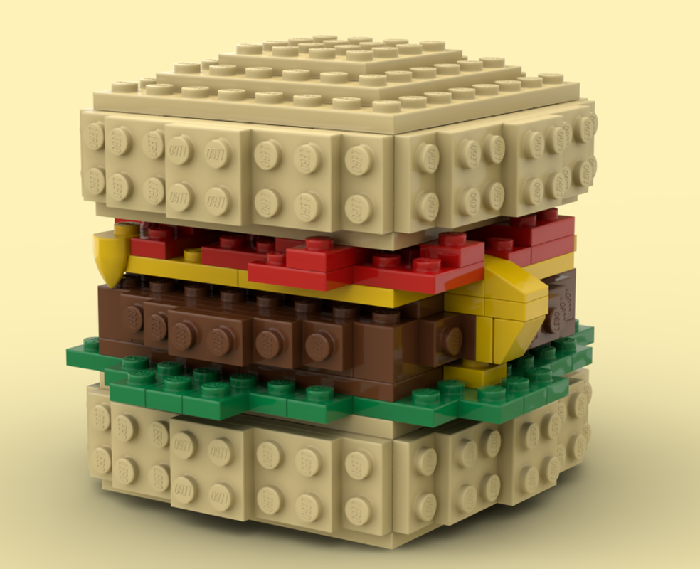 LEGO MOC hamburger by deer_from_north | Rebrickable - Build with LEGO