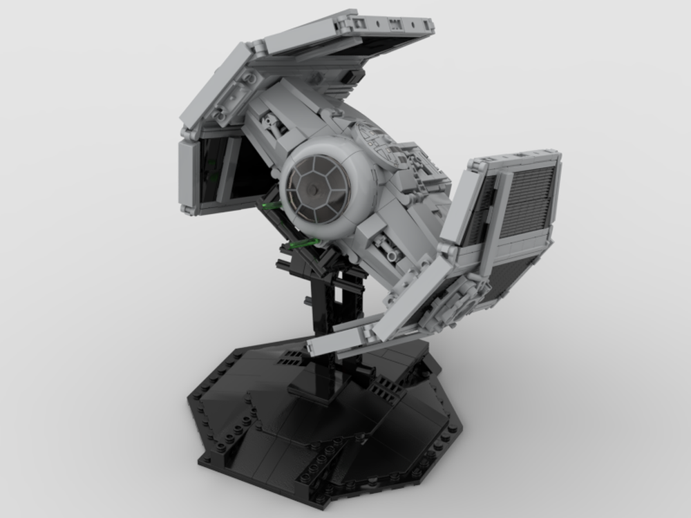 Lego Moc T I E Advanced With Adjustable Stand By Symbioza Rebrickable