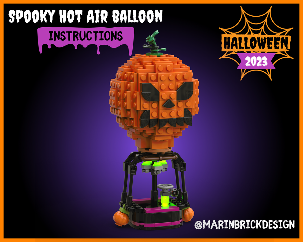 Spooky Hot Air Balloon - Lego Halloween Moc