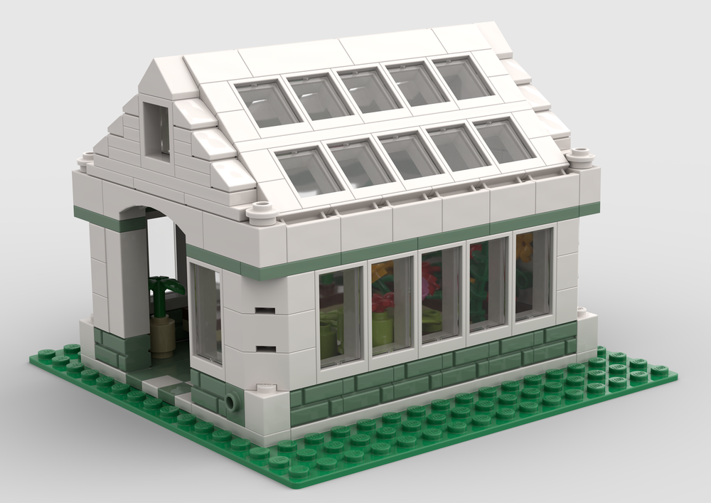 LEGO MOC Greenhouse by Chridat Rebrickable Build with LEGO