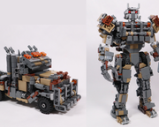 LEGO MOC Reaver Titan, Lucius Pattern (Warhammer 40k) by RoRyBurn