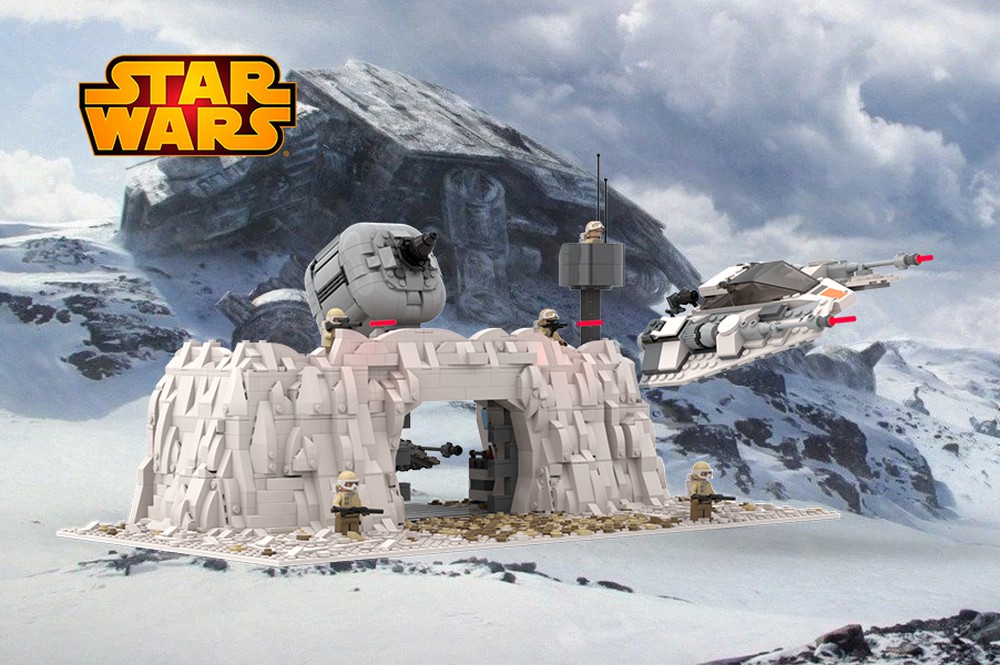 LEGO MOC SW Episode 5 Battle on Hoth (Rebel Echo Base Gate ) MOC by  BRICKMANstudio