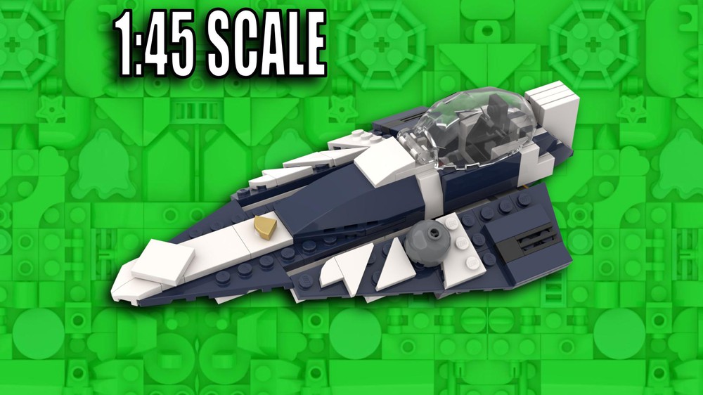 LEGO MOC Minifig-Scale Plo Koon's Delta 7 Starfighter by Master Mouldie ...