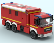 LEGO MOC Large Vintage Fire Truck by tango2110