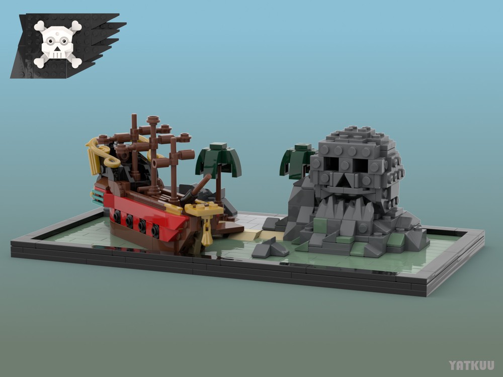 LEGO MOC-163709 mini Skull Rock by Yatkuu | Rebrickable - Build with LEGO
