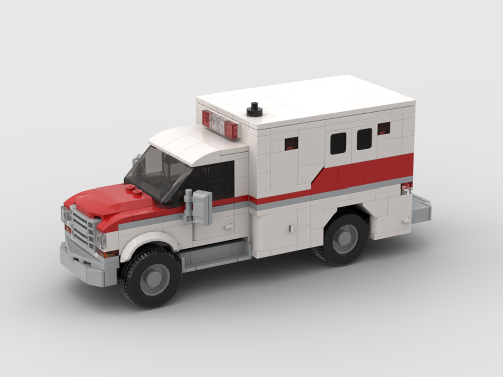 Lego Moc Ambulance By Dmeltx Rebrickable Build With Lego 5169