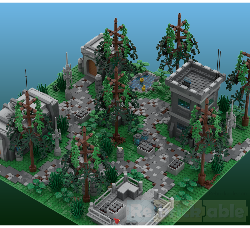 LEGO MOC Endor forest base by LucSoleBricks | Rebrickable - Build with LEGO