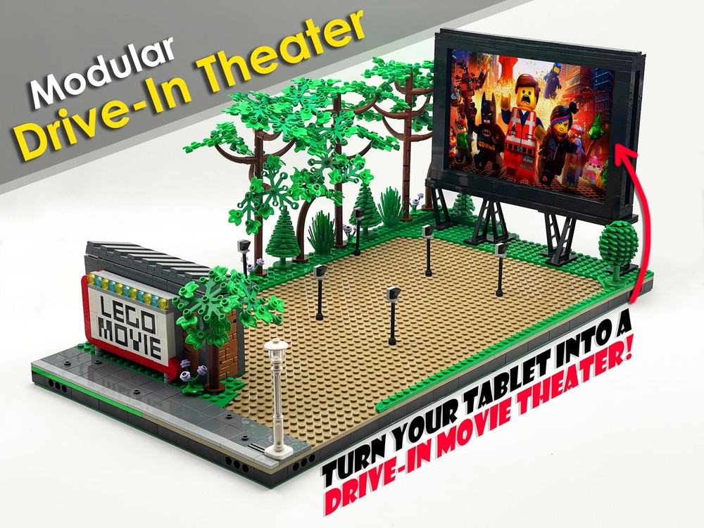 LEGO MOC Drive-In Movie Theater by IBrickedItUp | Rebrickable - Build ...