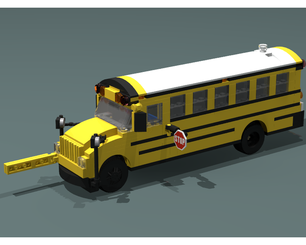 lego school bus moc