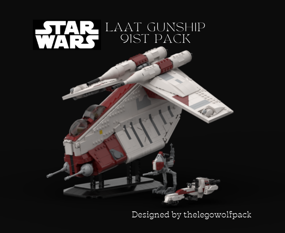 LEGO MOC LAAT gunship 91st pack by thelegowolfpack | Rebrickable ...