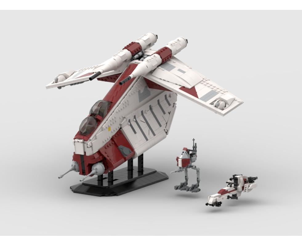 LEGO MOC LAAT gunship 91st pack by thelegowolfpack | Rebrickable ...