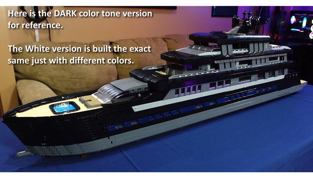 Maquette Yacht De Luxe Géant 4188 Pièces MOC-154458 – Cadeau Ado 14 Ans+