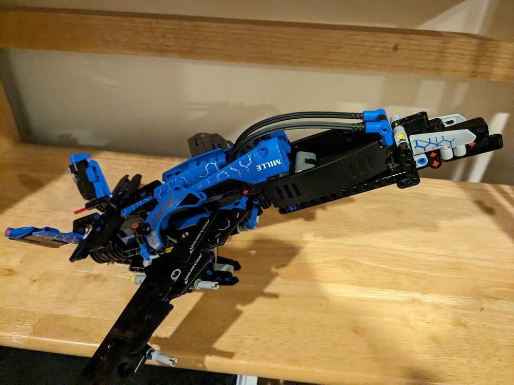 LEGO MOC fighter jet, toggleable wings and a stand by Yet_Another_Nerd ...