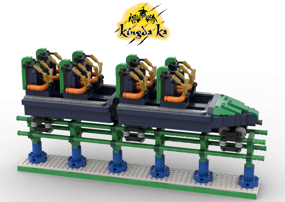 LEGO MOC-164331 ROLLERCOASTER - KINGDA KA - SIX FLAGS GREAT