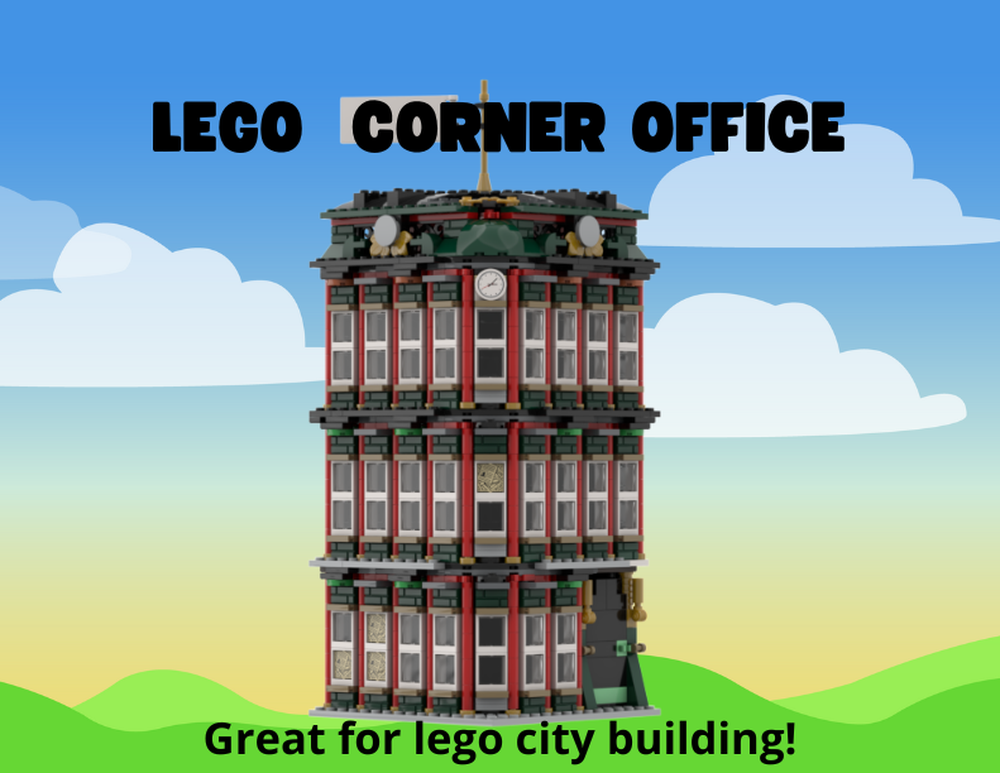 LEGO MOC Lego Corner Office by BrickMansion Rebrickable Build with LEGO