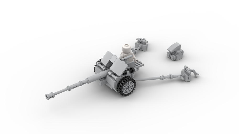 LEGO MOC 7.5 cm Pak 40 by gunsofbrickston